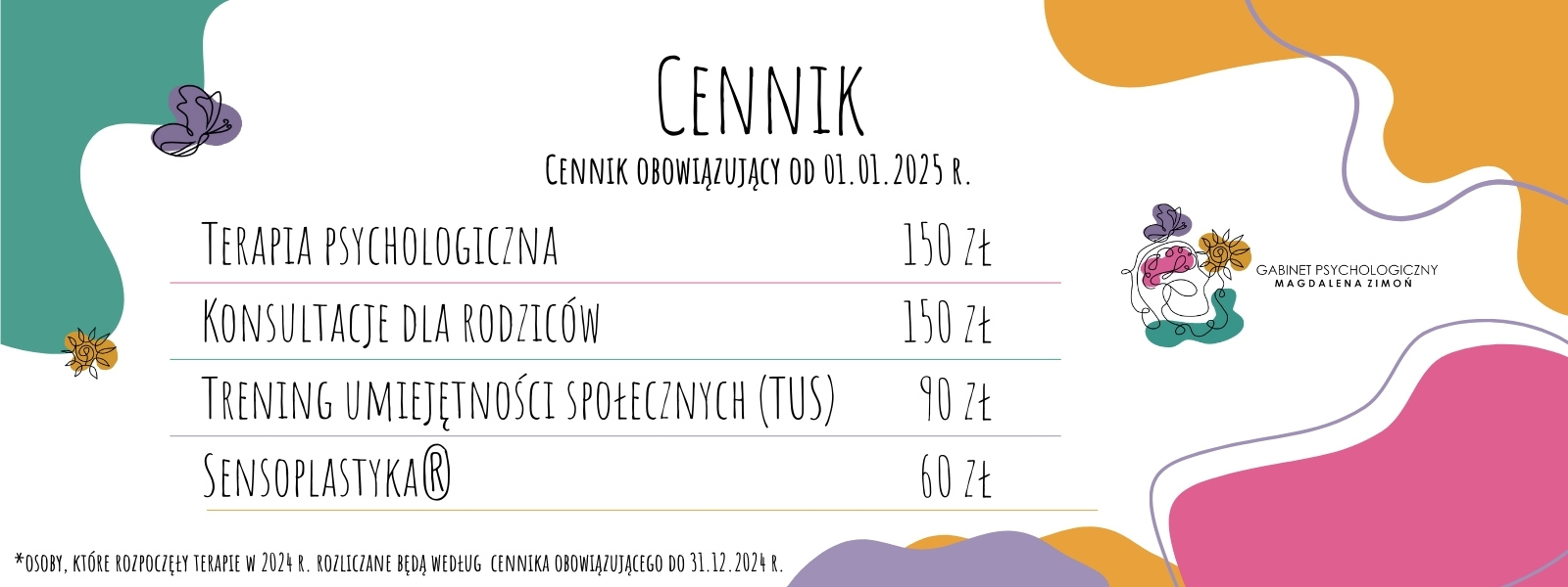 Cennik 2025